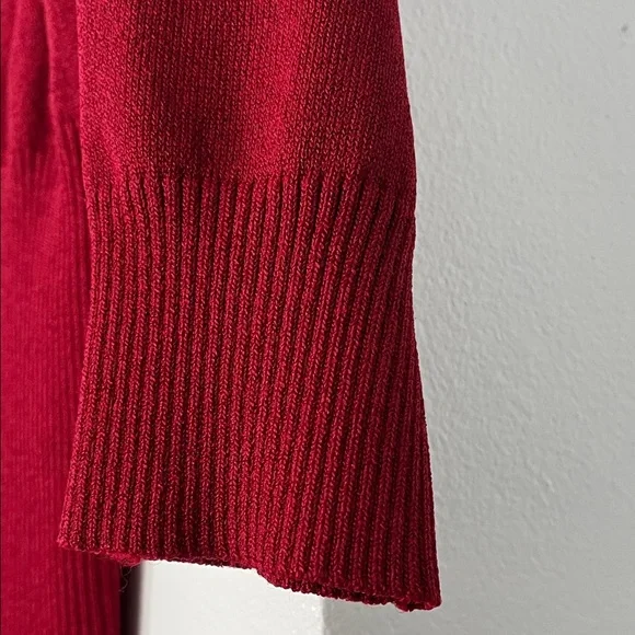 AB Studio Rich Red Knit Top - Picture 9 of 9